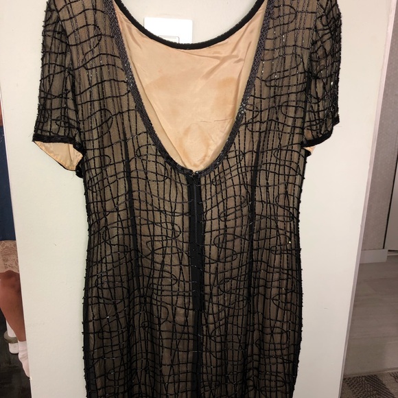 Vintage 90s Beaded Cocktail Dress Vintage - Picture 3 of 6